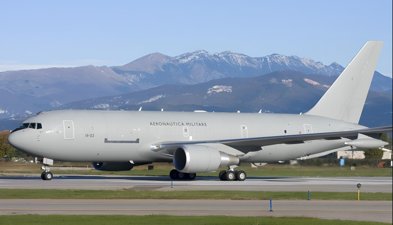 Un avión de la Fuerza Aérea Italiana afectado a la OTAN aterrizó en Ushuaia