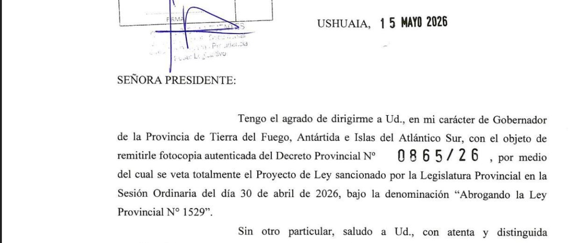 Melella vetó la ley que buscaba frenar la reforma constitucional