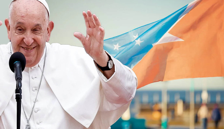 Gustavo Melella y Martín Pérez se despiden del papa Francisco