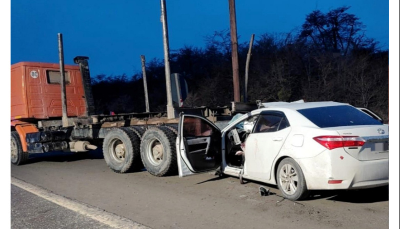 Choque en la Ruta Nacional N°3: conductor se retiró tras el choque y apareció en el hospital