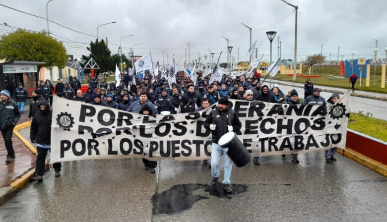 "La conciliación obligatoria frenó el paro, pero no nuestra voz", sostuvo Oscar Martínez