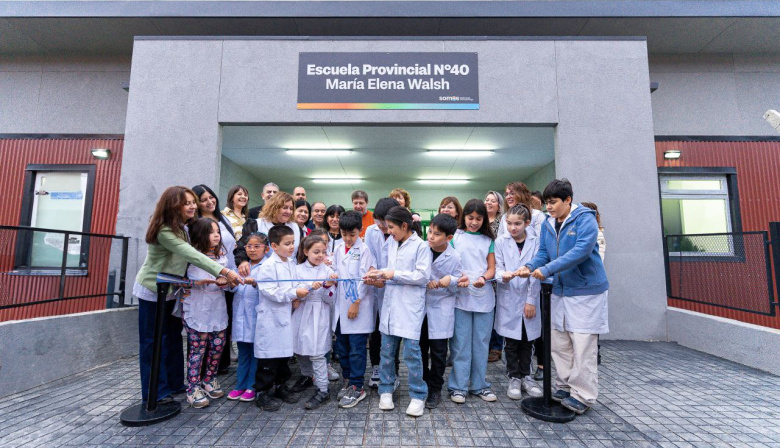 El Gobernador Melella encabezó la inauguración de la Escuela Provincial Nº40 “MARÍA ELENA WALSH”