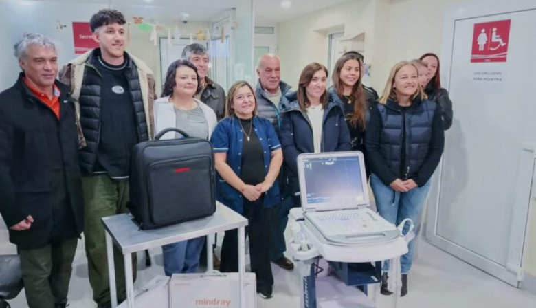 Nuevo ecógrafo en la guardia del Hospital de Río Grande gracias a un gesto solidario de Estancia Sara