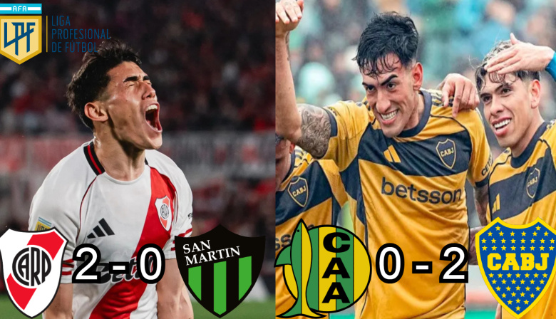 Boca y River siguen su racha en la Liga Profesional de Fútbol