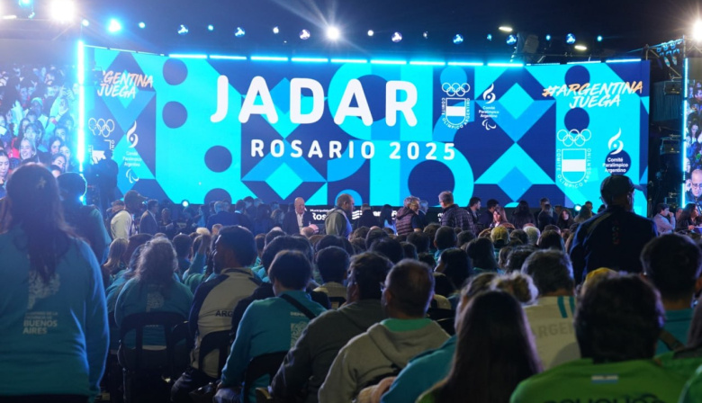 Con presencia fueguina se realizo en Rosario el acto inaugural de los Juegos Argentinos de alto rendimiento