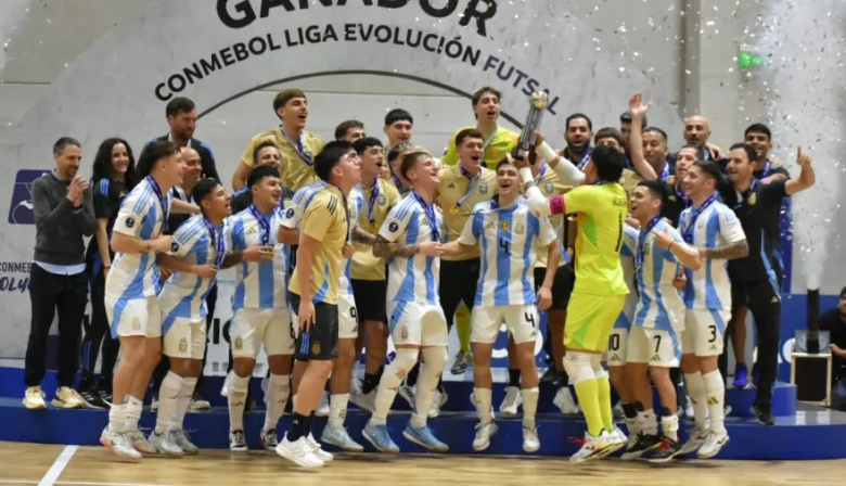 La selección argentina de Futsal ganó la Liga Evolución Zona Sur de Conmebol