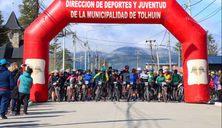 Tolhuin celebró una nueva edición del Rally Aniversario MTB con más de 140 ciclistas