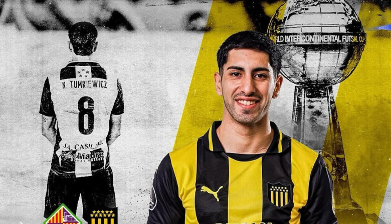 Nico Tumkiewicz jugará este viernes la Copa Intercontinental con Peñarol