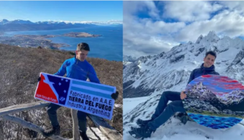 Federico Boutureira, el primer artista de tufting de Tierra del Fuego que borda los paisajes del Fin del Mundo