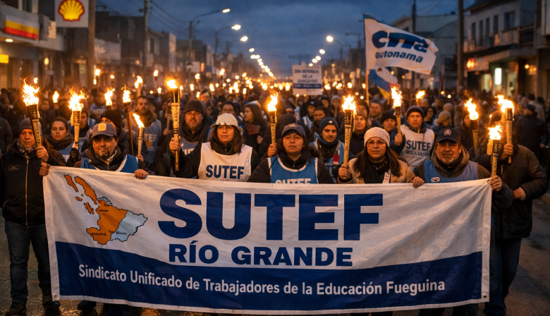 Antorchas en defensa de la educación: SUTEF convoca a una movilización provincial este viernes