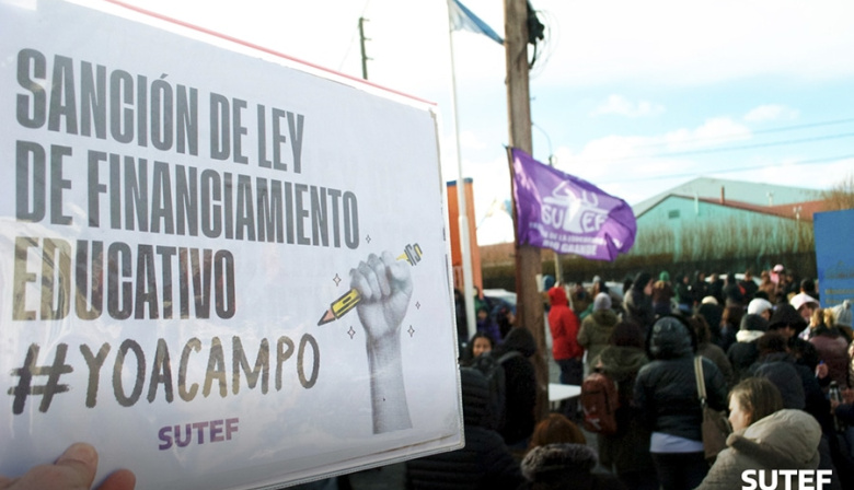 La docencia resolvió acampe provincial por proyecto de Ley de Financiamiento Educativo