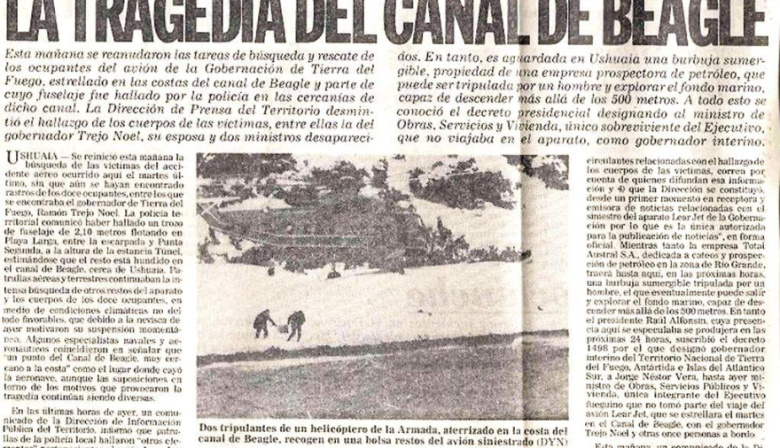 A 42 años de la tragedia del Lear Jet: la herida que marcó para siempre a Tierra del Fuego