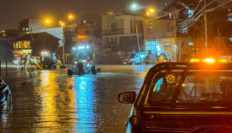 Más de 30 milímetros de lluvia en pocas horas pusieron a prueba el sistema de drenaje de Ushuaia