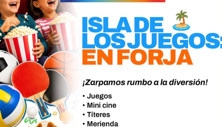 FORJA invita a disfrutar de la “Isla de los Juegos”, una propuesta gratuita para estas vacaciones de invierno