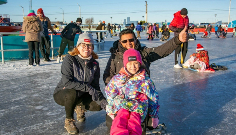 "Invierno Activo": Disfrutá de la pista de patinaje del Cono de Sombra
