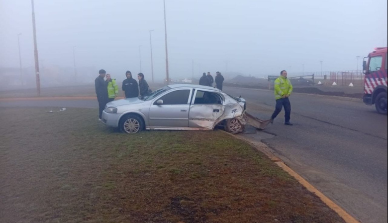 Choque en la Ruta 3: dos ocupantes fueron trasladados al hospital