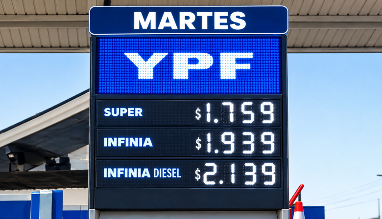 YPF volvió a subir la nafta en Río Grande: la Súper ya cuesta $1.759