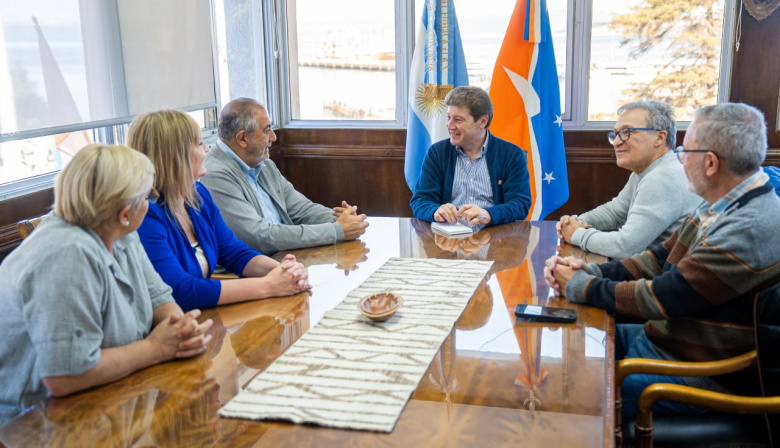 El gobernador Melella recibió a referentes de la CGT con quienes analizó la situación económica y laboral de la provincia