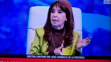 Cristina Kirchner confirmó su candidatura en la provincia de Buenos Aires