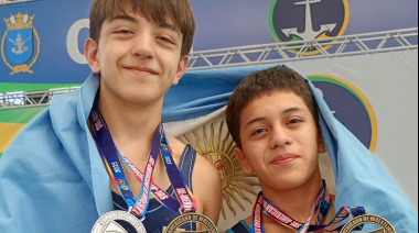 Álvaro y Natanael, Orgullo fueguino en el Sudamericano de Lucha Olímpica