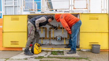 Éste miércoles culminan los trabajos de readecuación de las instalaciones de gas de la Escuela N°8