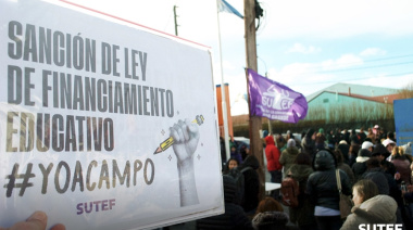 La docencia resolvió acampe provincial por proyecto de Ley de Financiamiento Educativo