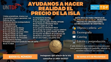 Alumnos de la UNTDF realizan una MEGA RIFA para financiar su programa de TV: ¿cómo colaborar y aparecer en los créditos?