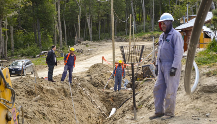 Gracias al trabajo de los últimos cuatro años Tolhuin llegó al 90% de su población con acceso a la red de agua y cloacas