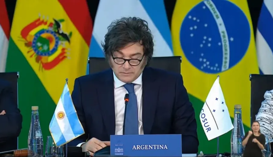 Así fue el discurso de Milei en la cumbre del Mercosur
