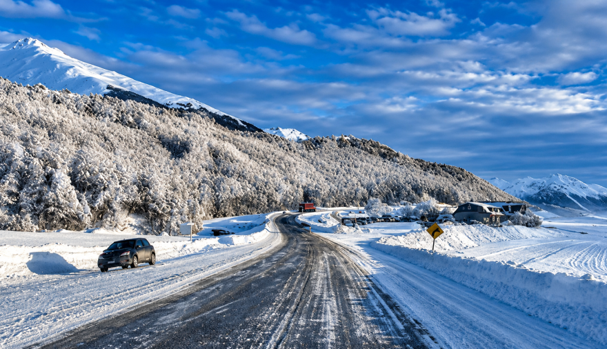 Sergio Gamarra advirtió por hielo, nieve suelta y pidió extrema precaución al circular por la Ruta 3