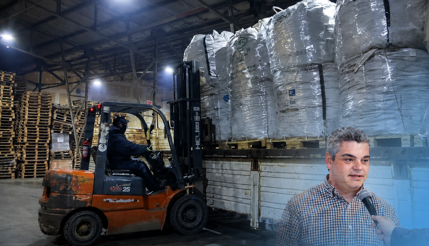 Sopena confirmó el envío del primer cargamento de neumáticos para reciclaje