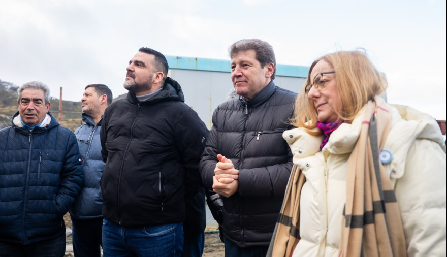 EL GOBERNADOR MELELLA VISITÓ JUNTO A SECTORES SOCIALES E INSTITUCIONALES EL PREDIO DE LA NUEVA USINA DE USHUAIA