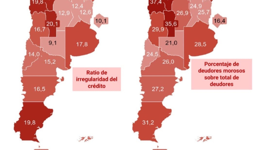 Tierra del Fuego: casi 3 de cada 10 deudores presentan mora en sus créditos