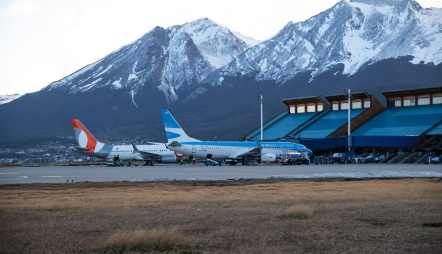 SE REGISTRÓ UN RÉCORD DE PASAJEROS QUE LLEGARON POR VÍA AÉREA EN JULIO AL FIN DEL MUNDO