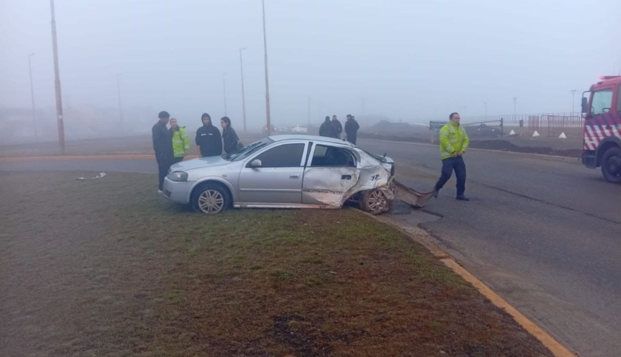Choque en la Ruta 3: dos ocupantes fueron trasladados al hospital