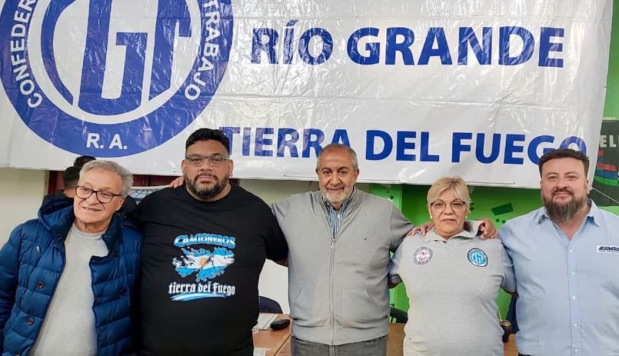 Martín Pérez felicitó a la nueva conducción de la CGT Regional Río Grande y pidió fortalecer la unidad del movimiento obrero