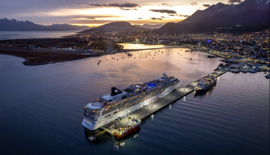 Avanza la renovación de las instalaciones del puerto de Ushuaia de cara a la temporada de cruceros