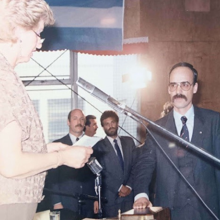 Blanco presentó un proyecto para conmemorar los 34 años de la constitución de Tierra del Fuego