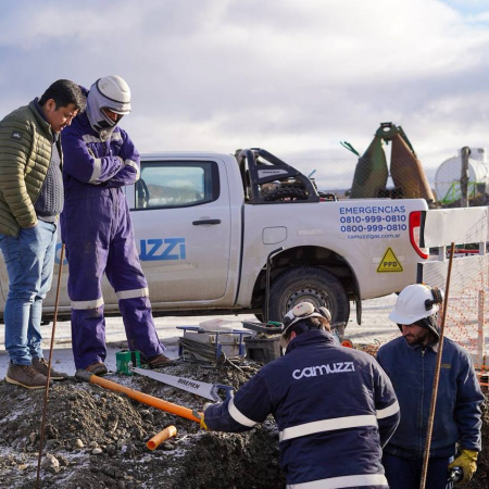Municipio de Tolhuin refuerza obras de gas en sectores clave de la ciudad