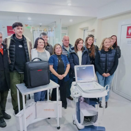 Nuevo ecógrafo en la guardia del Hospital de Río Grande gracias a un gesto solidario de Estancia Sara