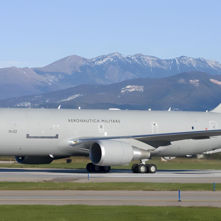 Un avión de la Fuerza Aérea Italiana afectado a la OTAN aterrizó en Ushuaia
