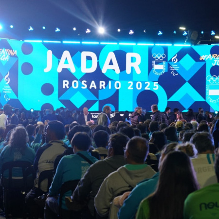 Con presencia fueguina se realizo en Rosario el acto inaugural de los Juegos Argentinos de alto rendimiento