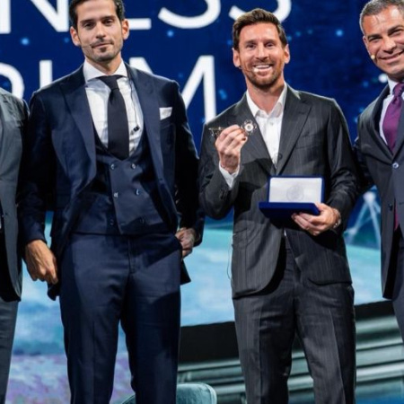 Lionel Messi recibió la llave de la ciudad de Miami durante el America Business Forum