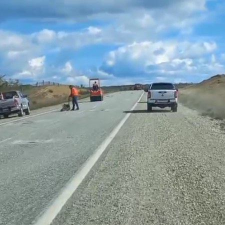Vialidad Nacional advierte de "bajar la velocidad" en ruta nacional debido a tareas de bacheo