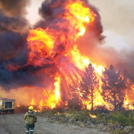 La Lucha Contra el Fuego Continúa en la Cordillera