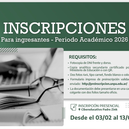 Universidad de la Patagonia Austral: Ya están abiertas las inscripciones 2026