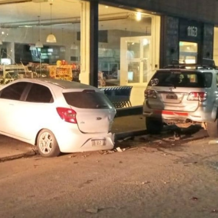 Violento choque y fuga en el centro de Ushuaia