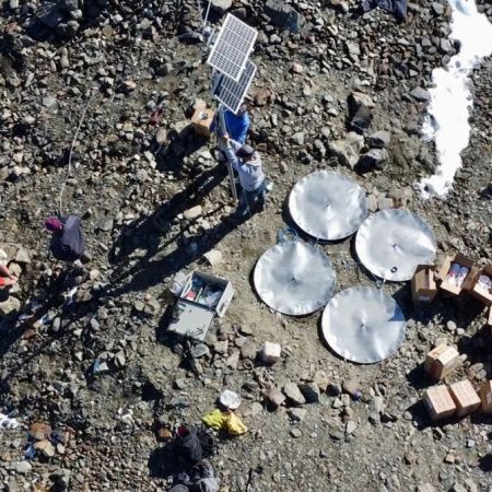 Se instaló una nueva estación en el Glaciar Martial para monitorear el agua y anticipar escenarios