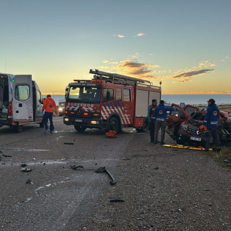 Fuerte choque en Ruta 3: una mujer fue trasladada al hospital y está en estado critico