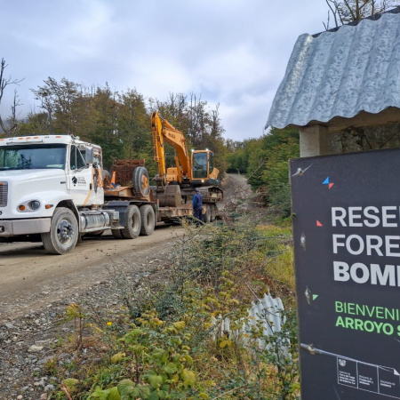 La DPV continúa trabajando en diferentes sectores de las Rutas Fueguinas